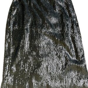 J. Crew Silver Sequin Pencil Skirt